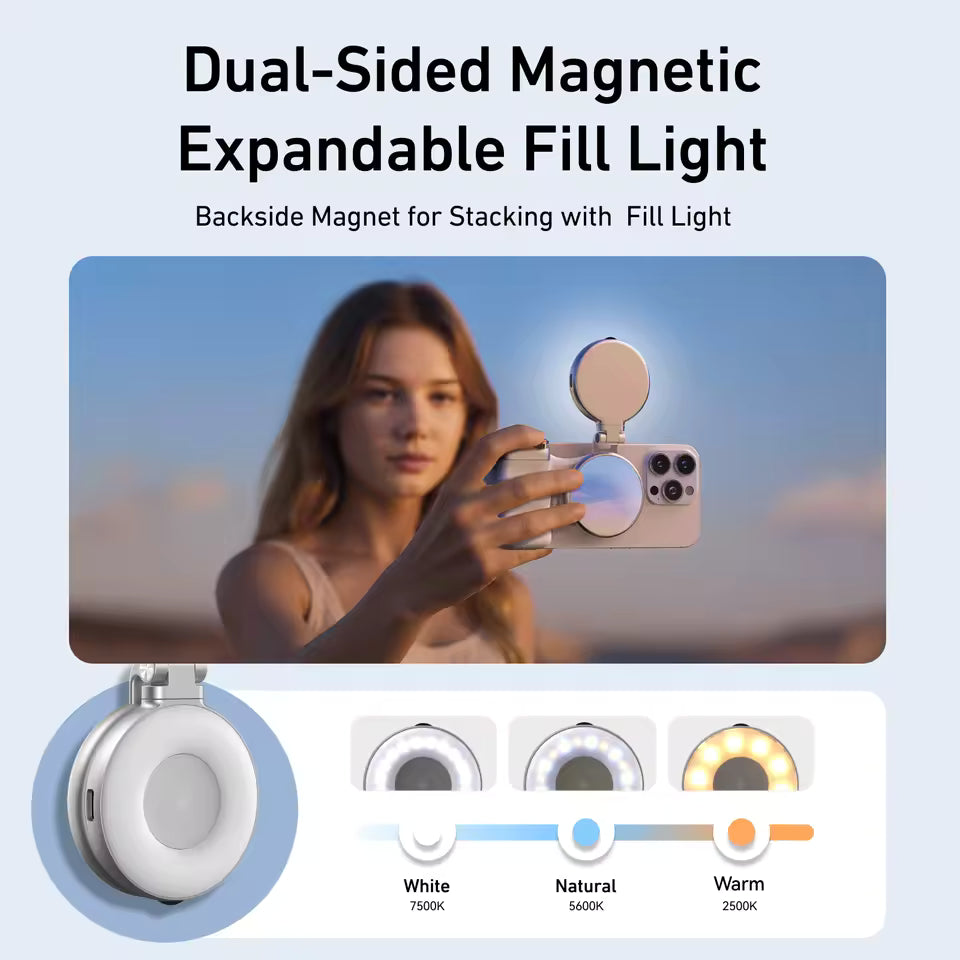 Magnetic Phone Camera Grip with Shutter