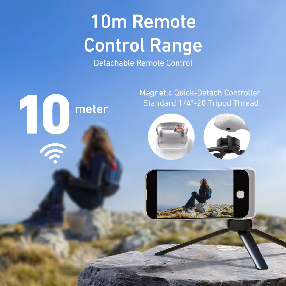 Magnetic Phone Camera Grip with Shutter