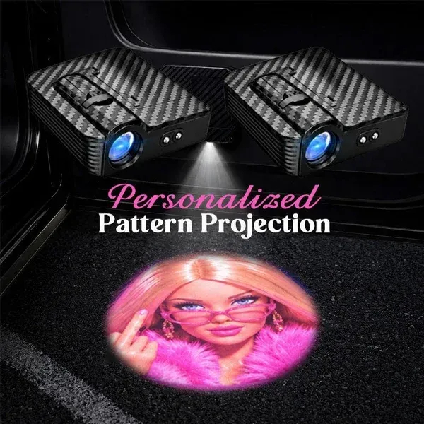 Pink Aesthetic Car Door Welcome Projector Light