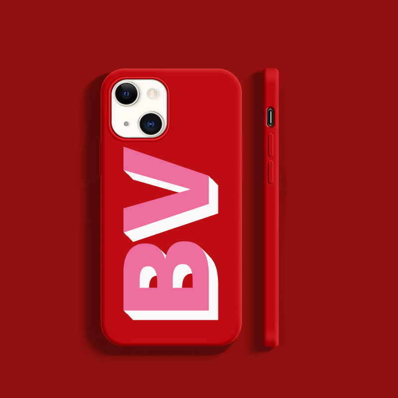 Personalised Monogram Silicone Phone Cover Case | OFCase002