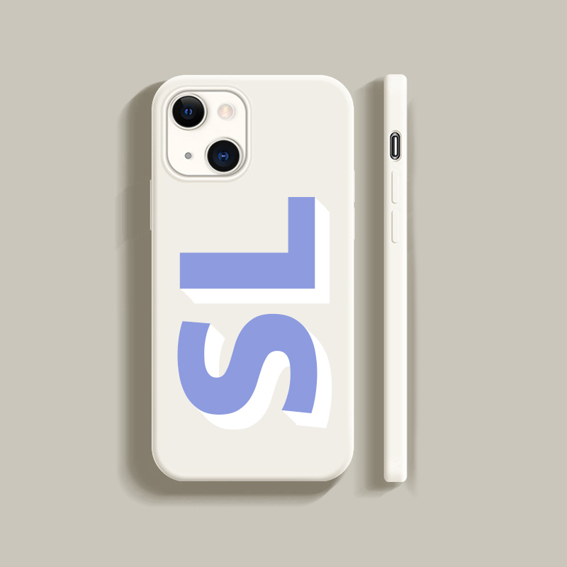 Personalised Monogram Silicone Phone Cover Case | OFCase002