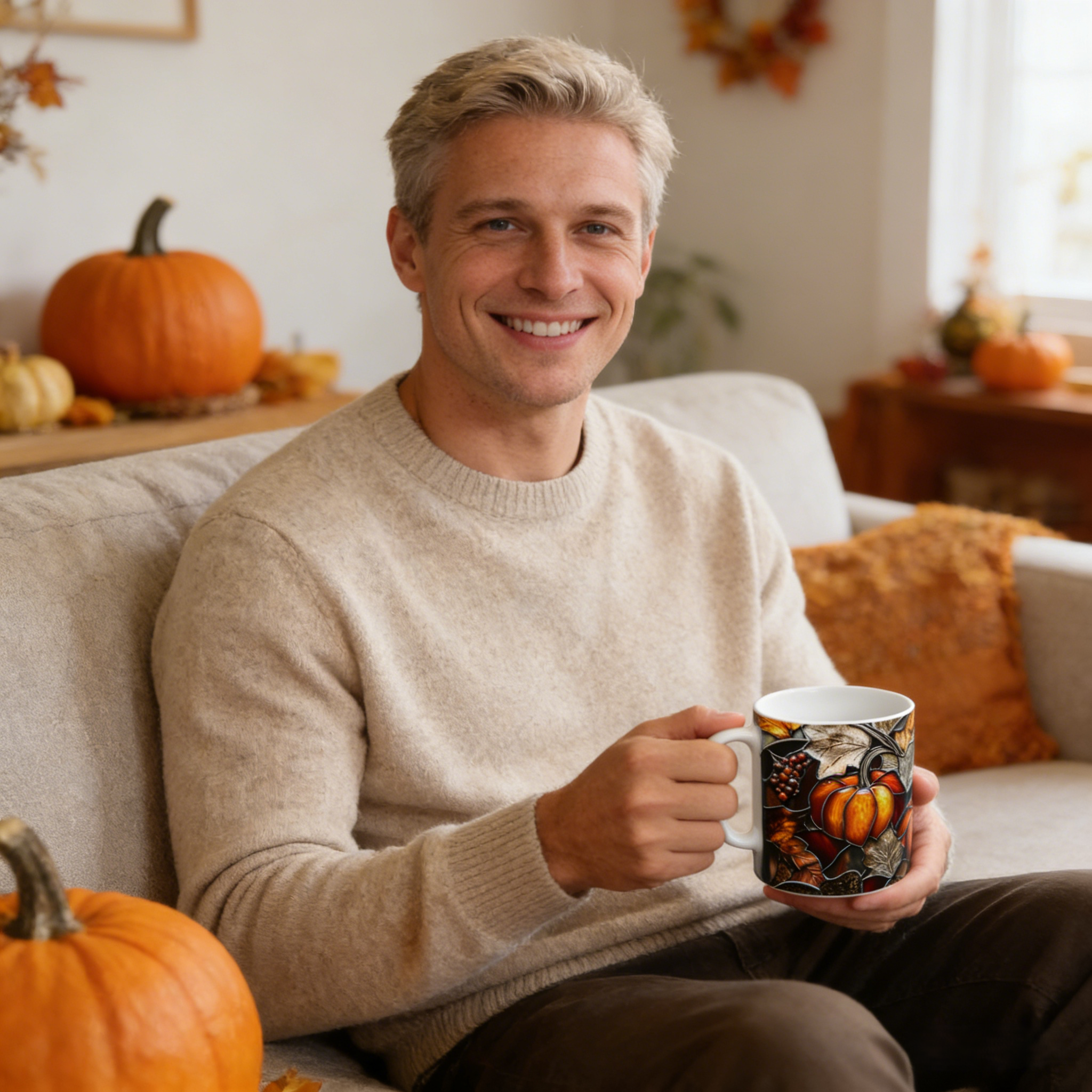 Autumn Pumpkin Ceramic Mug | WSMug40