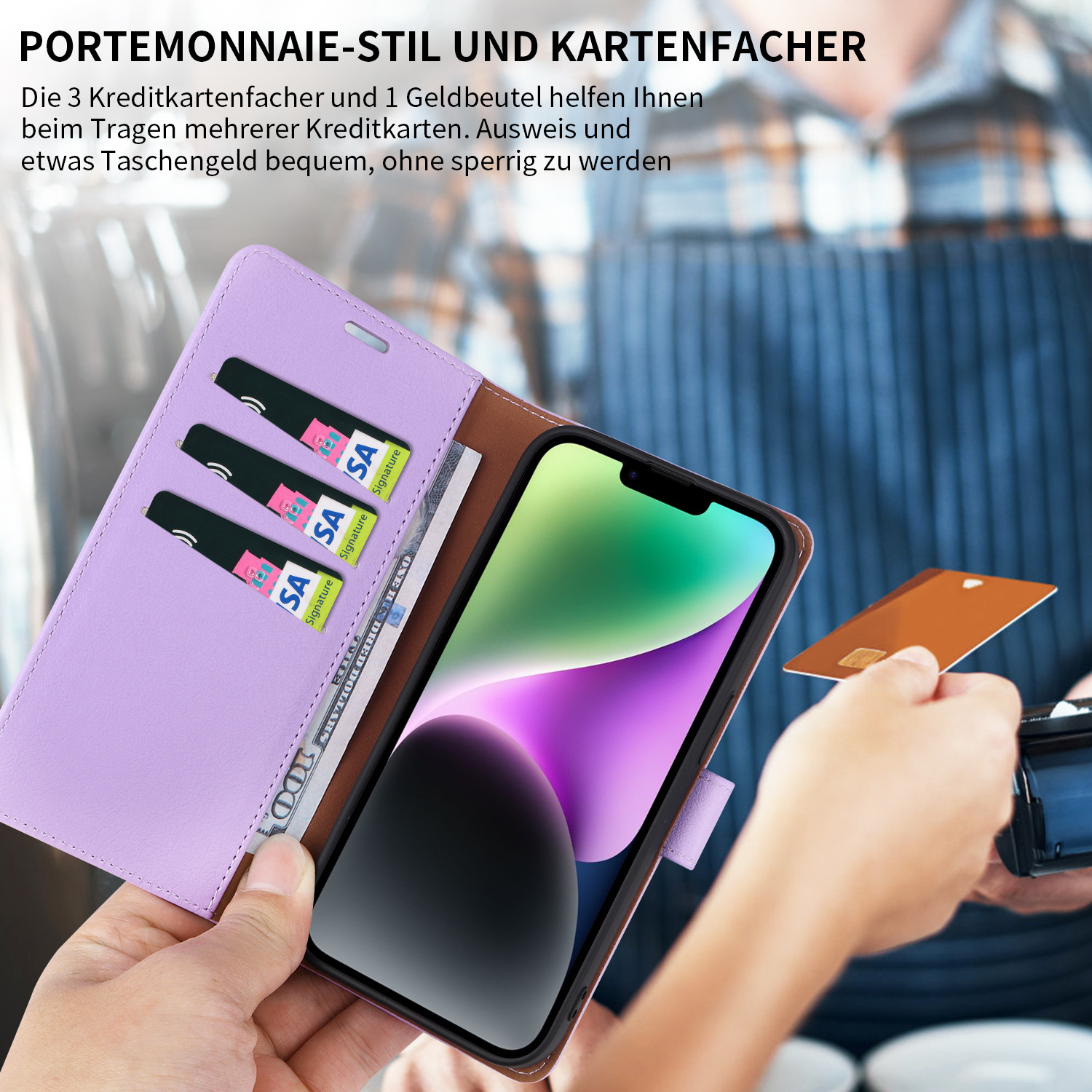 Personalised Monogram Card Holder Phone Case | OFCase115