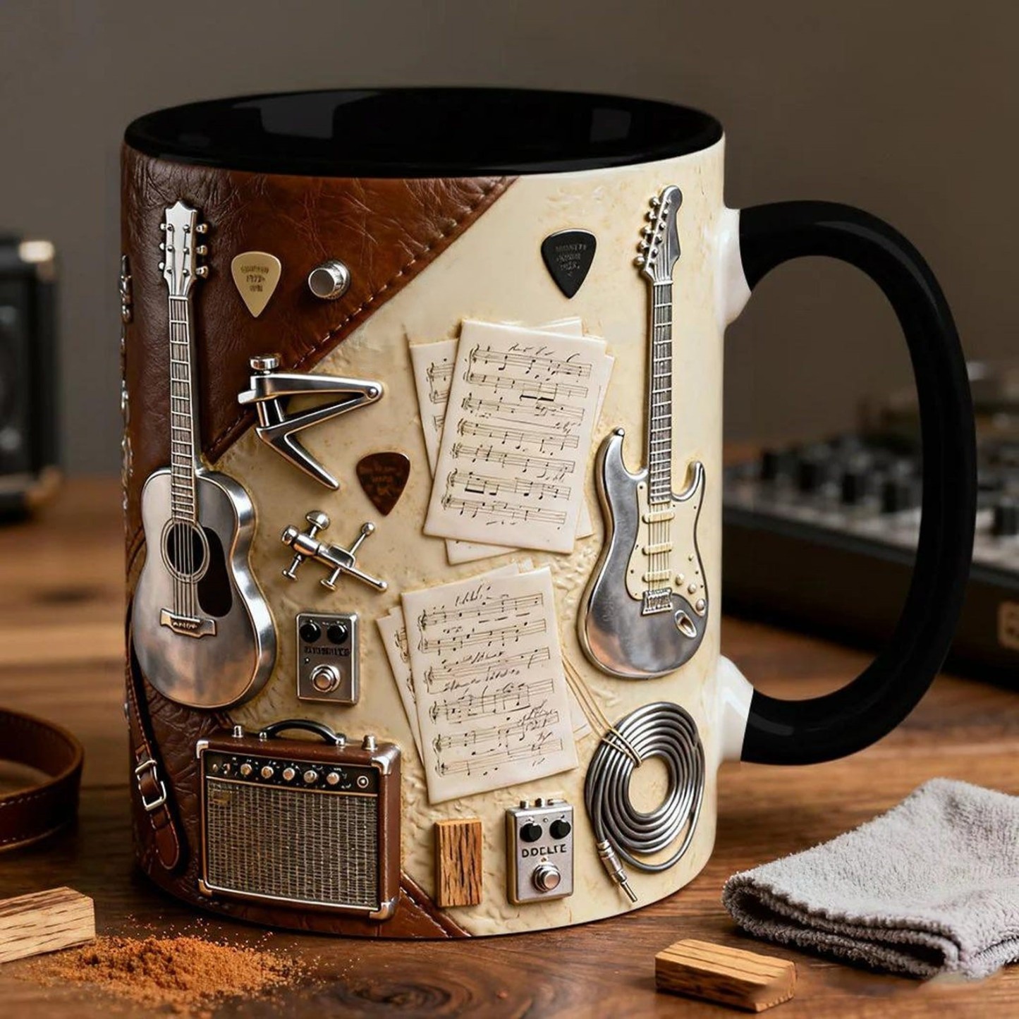 Guitarist-Themed Ceramic Mug | WSMug23