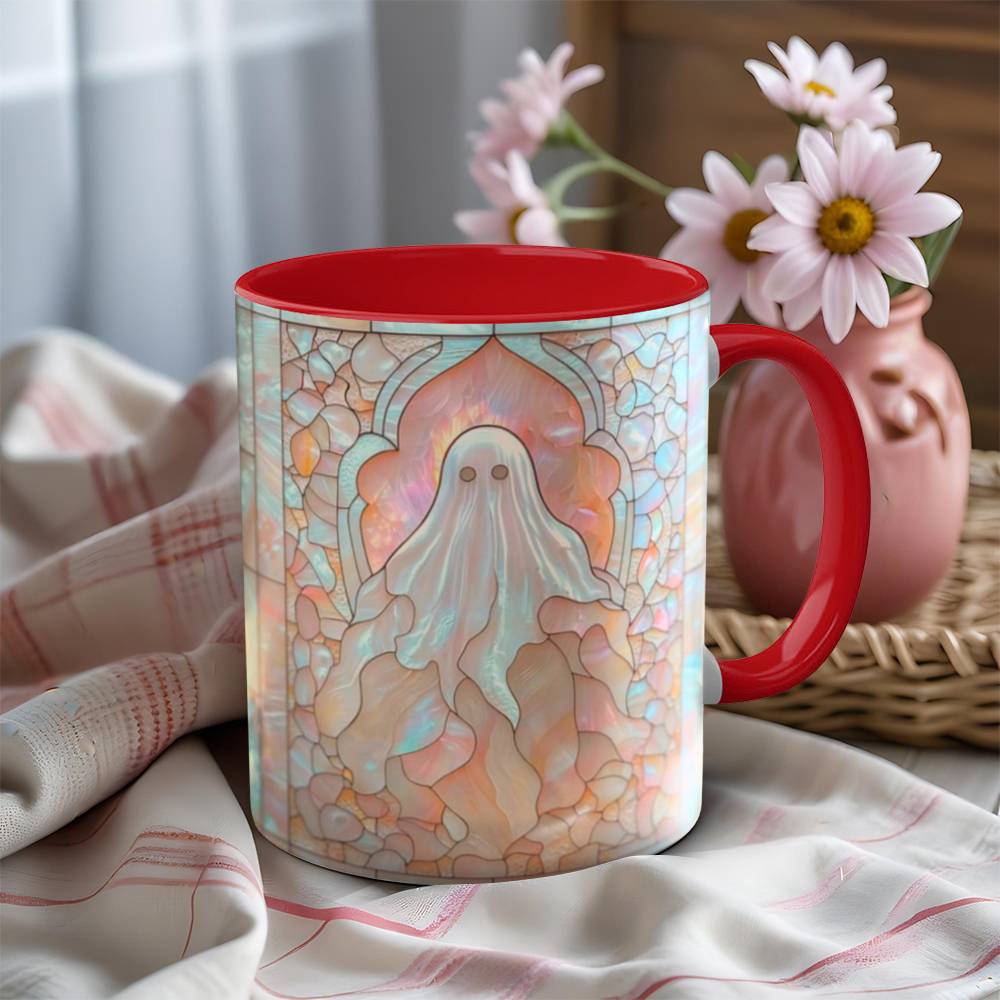 Imitation Stained Glass Halloween Ghost Mug | WSMug41