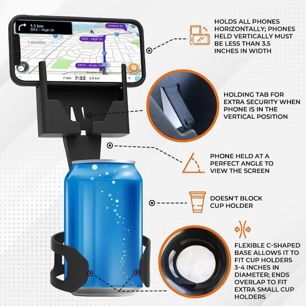 Multi-function Phone Seat– Phone & Cup Holder | OFCase091