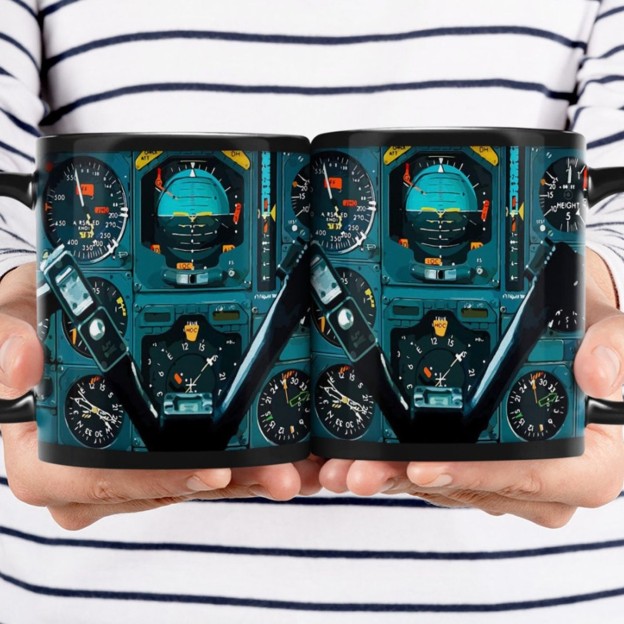 Aviation-Themed Pilot Ceramic Mug | WSMug37