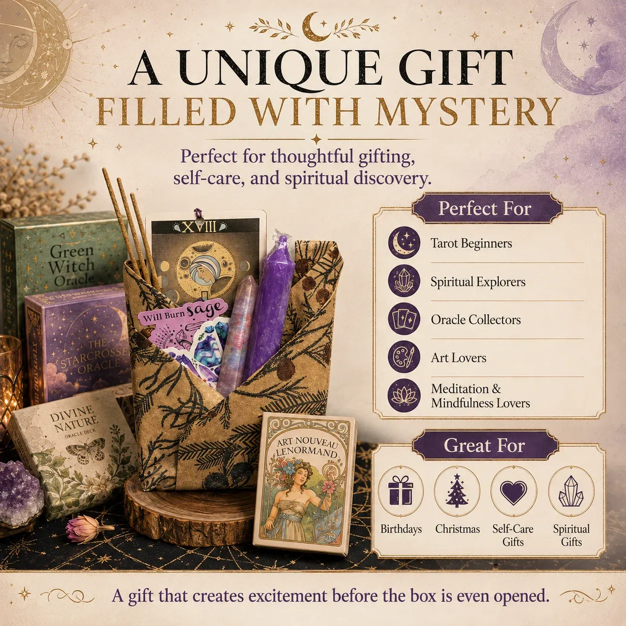 What is included in the Blind Date Tarot and Oracle Deck Bundle