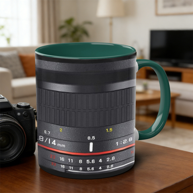 Photographer's Camera Lens Ceramic Mug | WSMug31