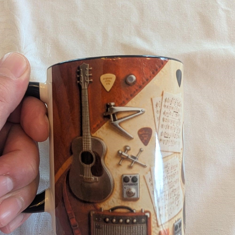 Guitarist-Themed Ceramic Mug | WSMug23