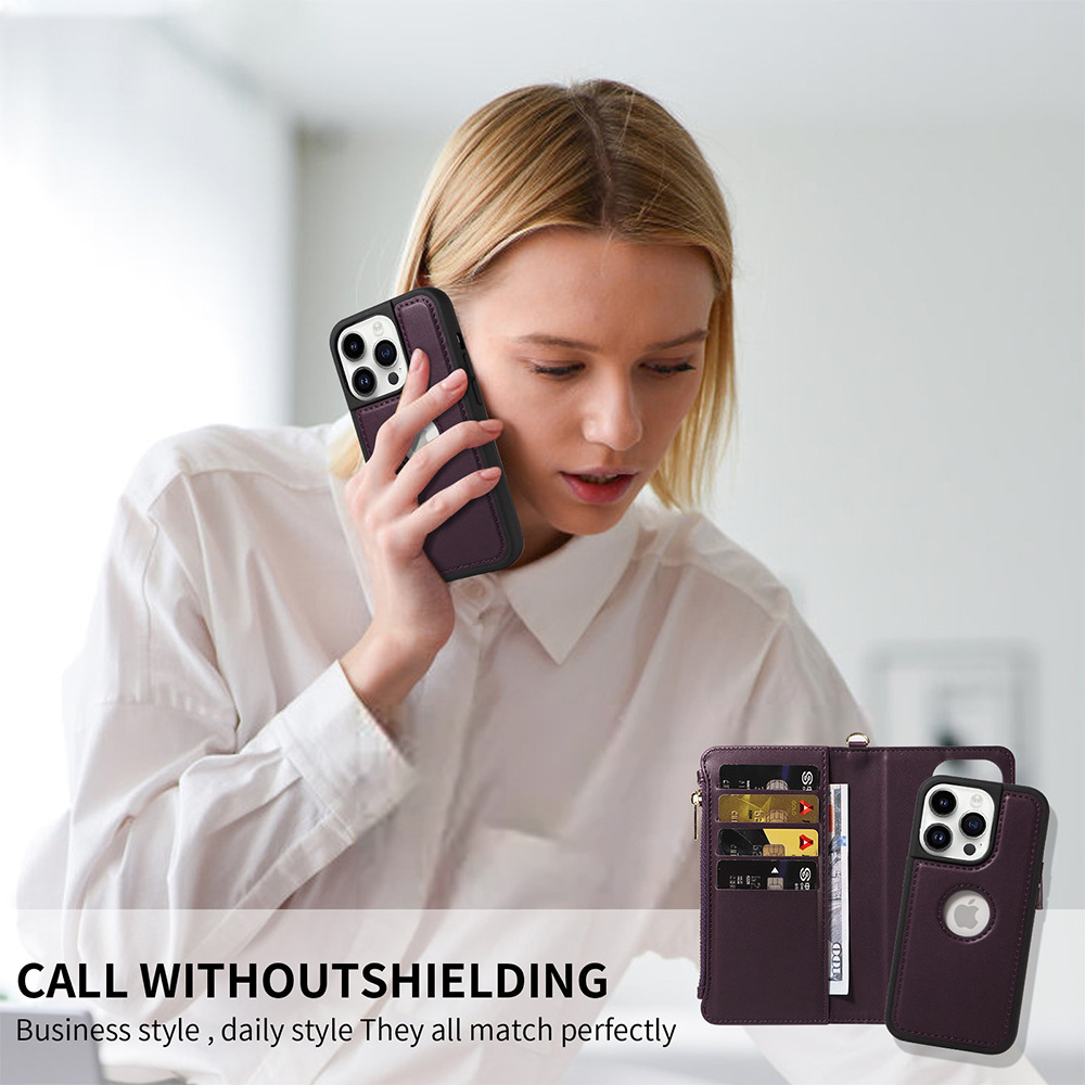 Personalised Magnetic Card Holder Wallet Phone Case | OFCase120