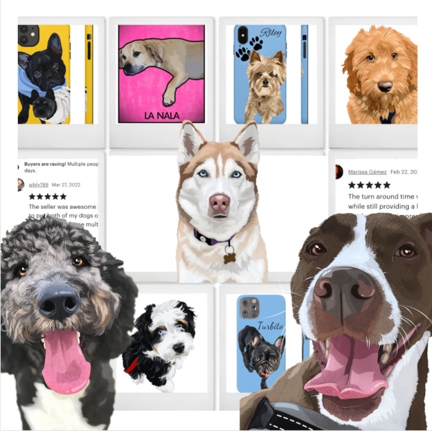 Personalized Pet Portrait Handmade Drawing Phone Case | OFCase102