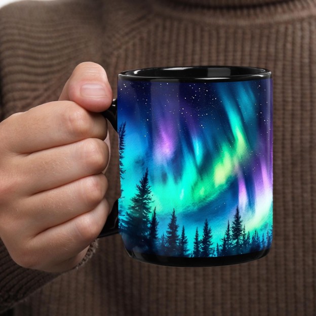 Aurora-Themed Ceramic Mug | WSMug52