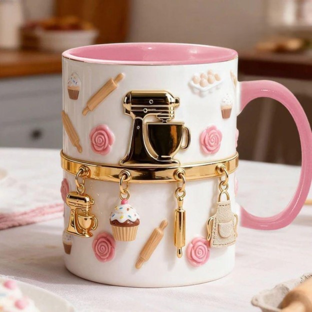 Cake Baking Themed Ceramic Mug | WSMug22