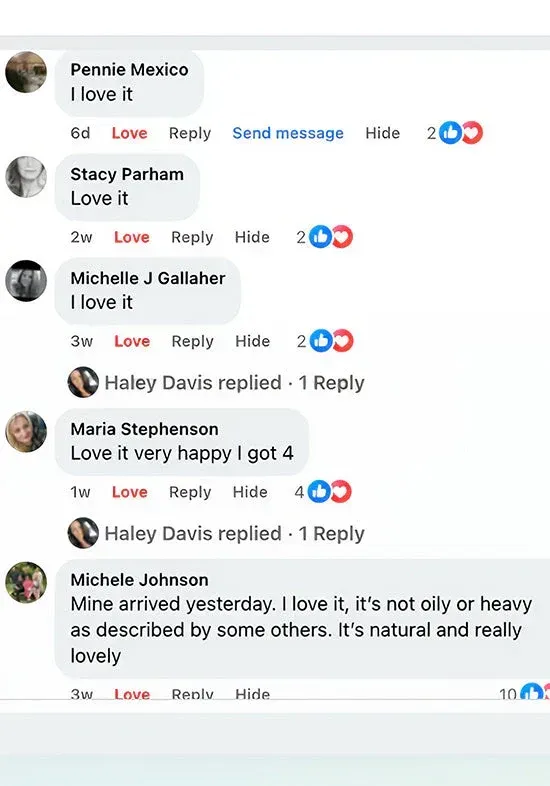 Customer comment screenshot 5