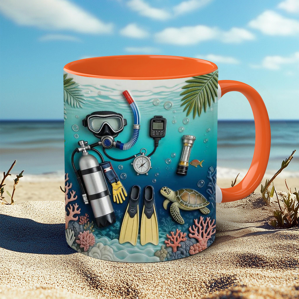 Diving-Themed Ceramic Mug | WSMug55