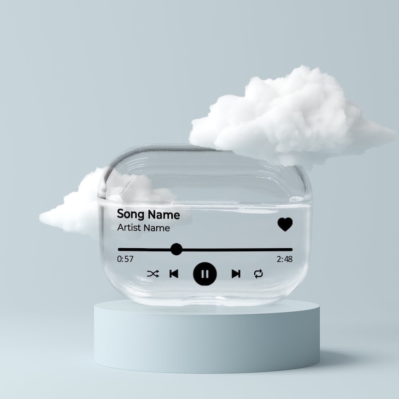 Personalised Silicone AirPod Case with Clip Keychain | OFPod05