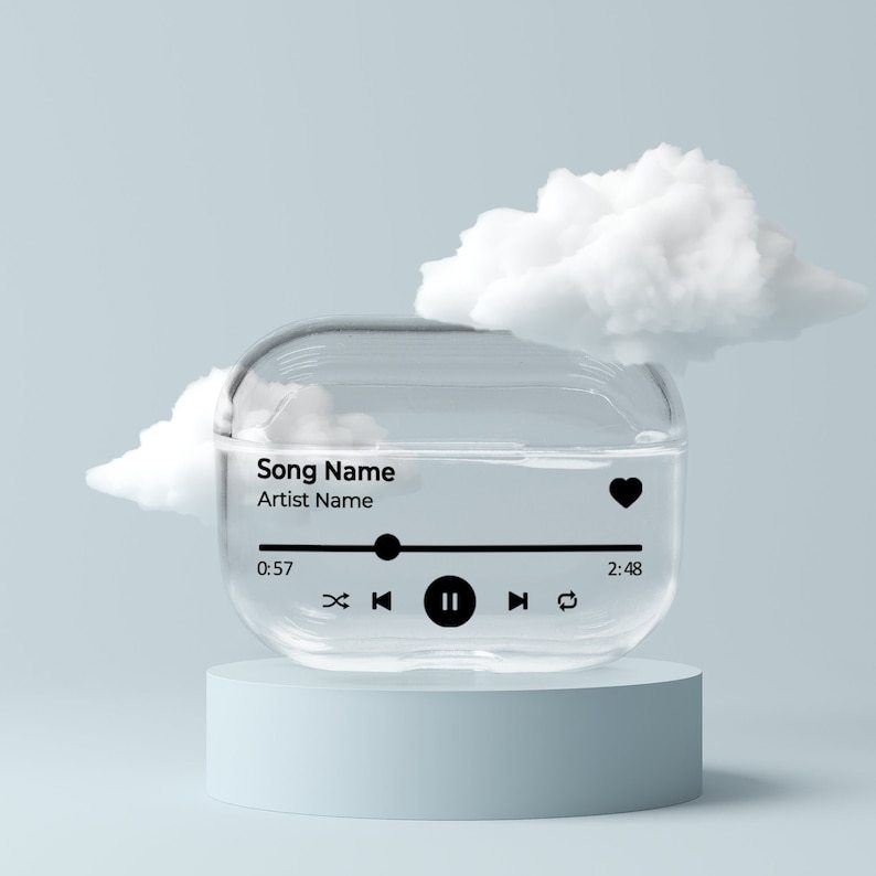 Personalised Silicone AirPod Case with Clip Keychain | OFPod05