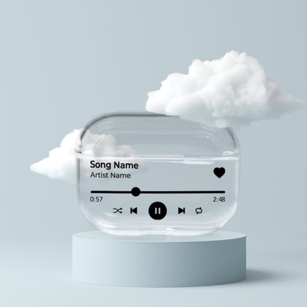 Personalised Silicone AirPod Case with Clip Keychain | OFPod05