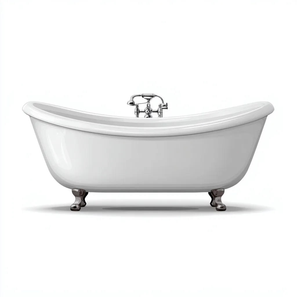 Vasca da bagno-ghisa-smalto-168x73x77 cm-bianco-design classico-Comfyilo