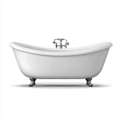 Vasca da bagno-ghisa-smalto-168x73x77 cm-bianco-design classico-Comfyilo