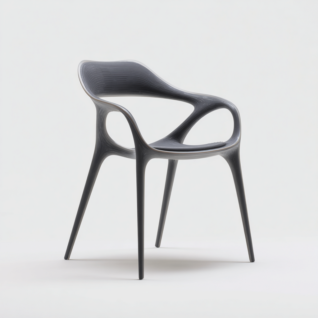 Poltrona da giardino-plastica-63x60x82 cm-nero-design moderno-Comfyilo