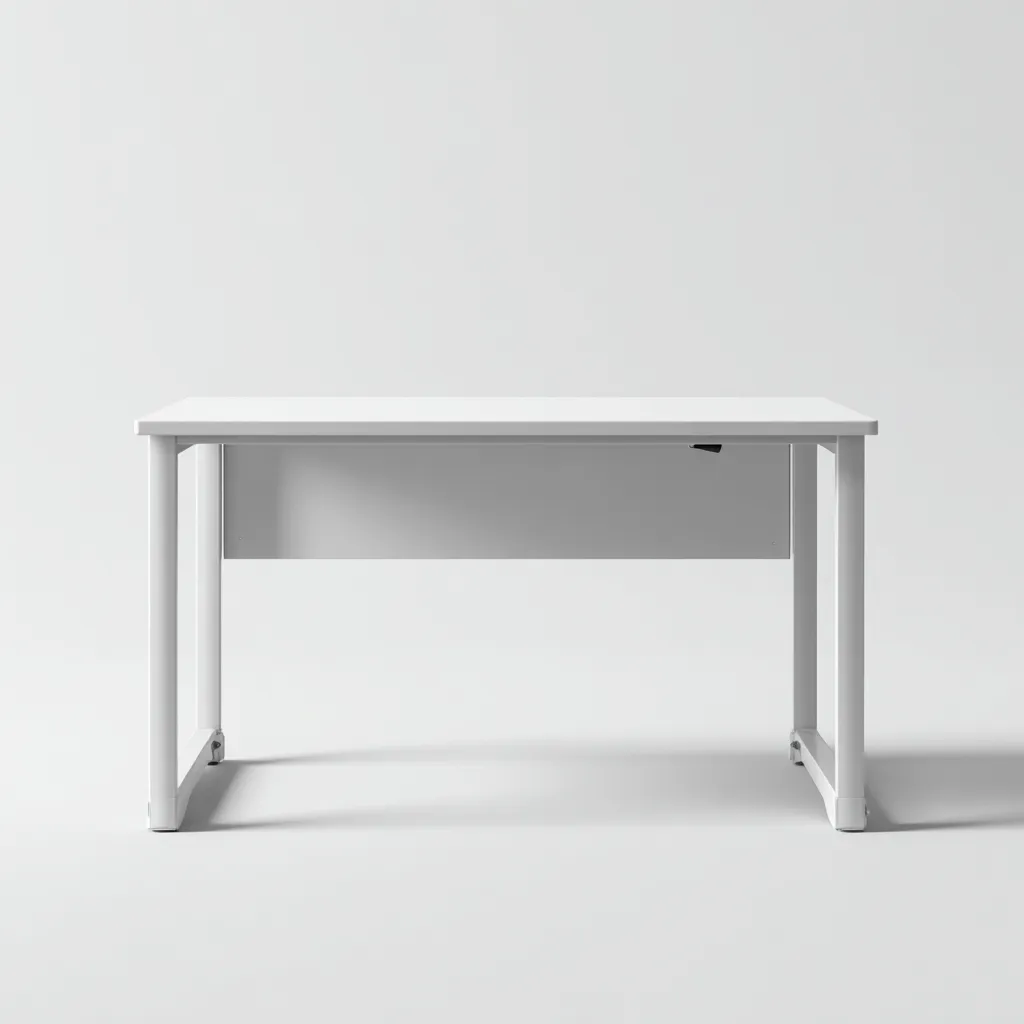 Scrivania-legno-metallo-154x72x74 cm-bianco-moderno-Comfyilo