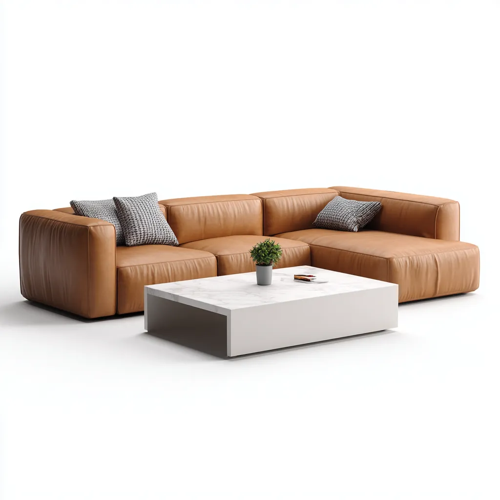 Divani modulari-pelle-284x186x82 cm-cammello-design moderno-Comfyilo