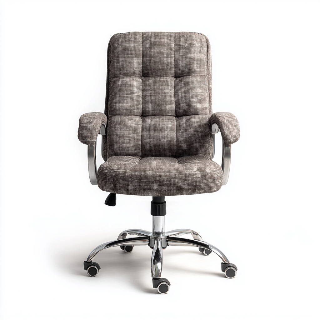 Sedia da ufficio-tessuto-metallo-72x70x118 cm-grigio-design moderno-Comfyilo