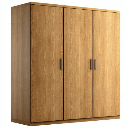 Armadio guardaroba - legno - 165x60x210 cm - legno naturale - moderno-Comfyilo