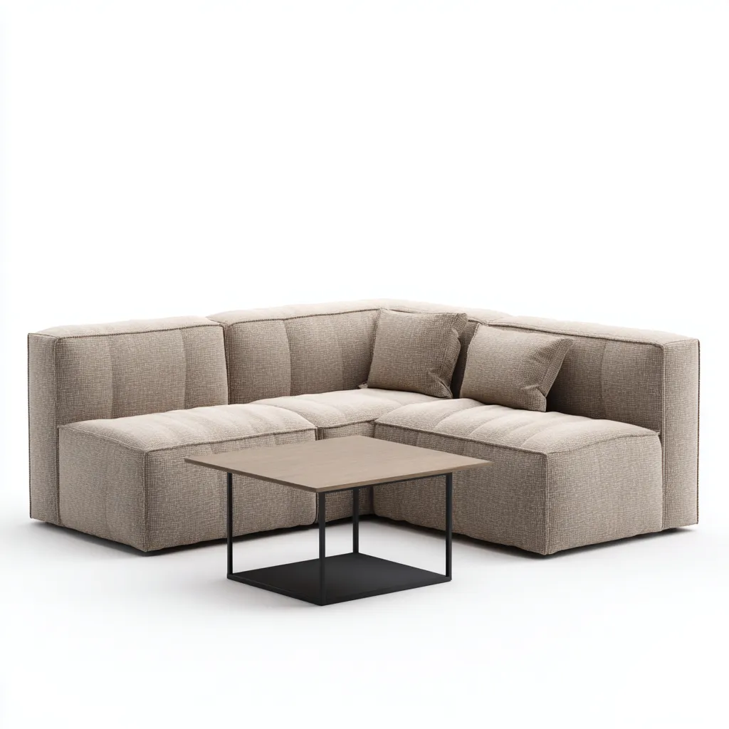 Divani modulari-tessuto-legno-metallo-260x180x78 cm-beige-design moderno-Comfyilo