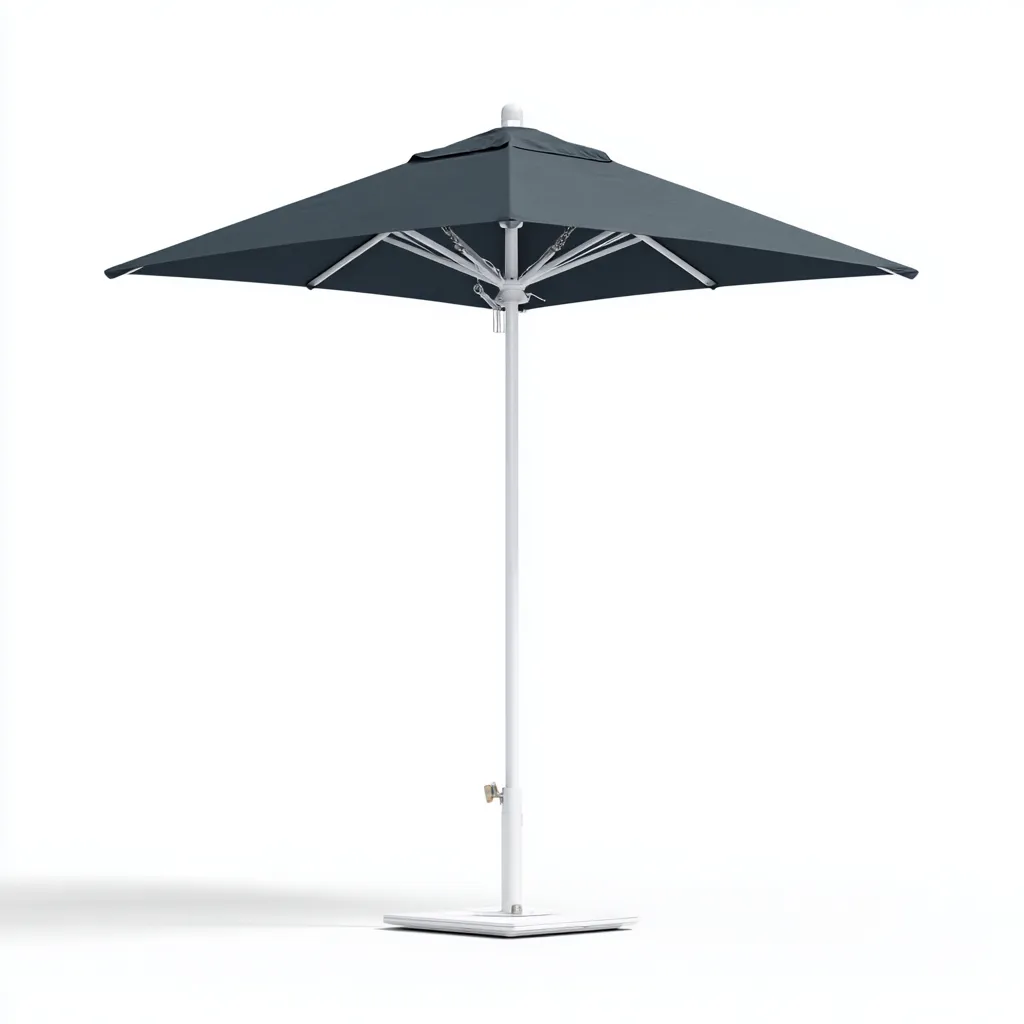 Ombrellone da giardino - poliestere-alluminio - 250x250x260 cm - grigio scuro - stile moderno-Comfyilo