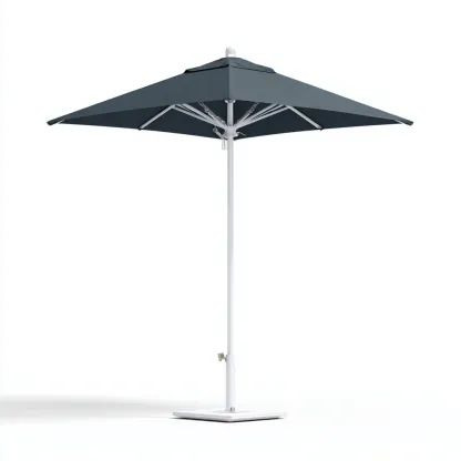 Ombrellone da giardino - poliestere-alluminio - 250x250x260 cm - grigio scuro - stile moderno-Comfyilo