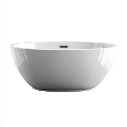 Vasca da bagno-acrilico-160x80x60 cm-bianco-design moderno-Comfyilo