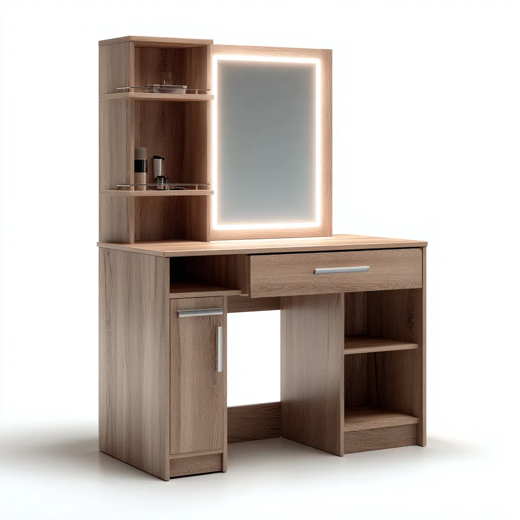 Toeletta-legno massello-pannelli rivestiti-102x48x137cm-rovere naturale-moderno-Comfyilo