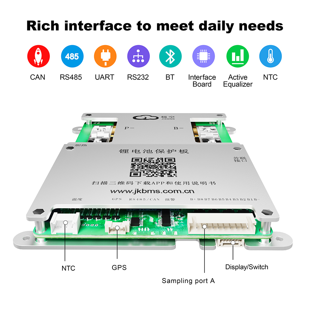 JK BMS 4S-8S 40A/60A Smart Active BMS for Lifepo4/Li-ion/LTO
