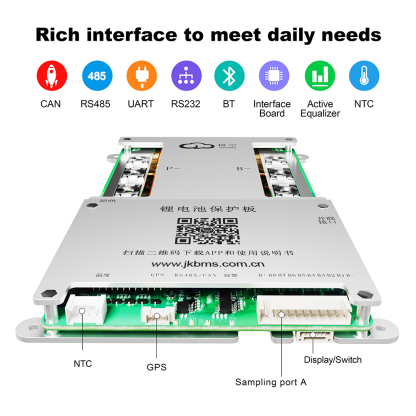 JK BMS 8S-24S 150A/200A/300A Smart Active BMS for Lifepo4/Li-ion/LTO