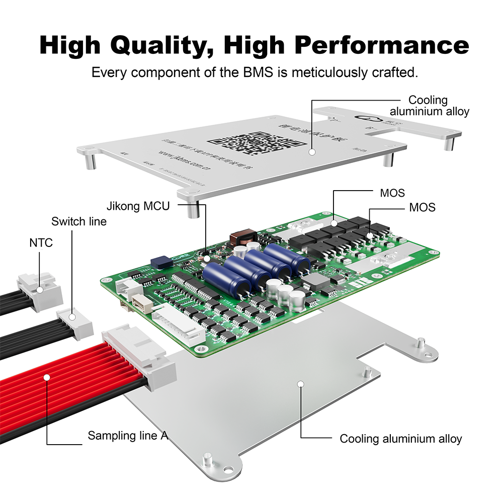 JK BMS 4S-8S 100A Smart Active BMS for Lifepo4/Li-ion/LTO