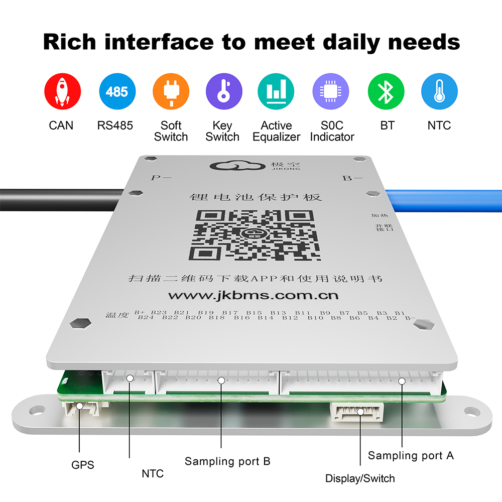 JK BMS 4S-8S 40A/60A Smart Active BMS for Lifepo4/Li-ion/LTO
