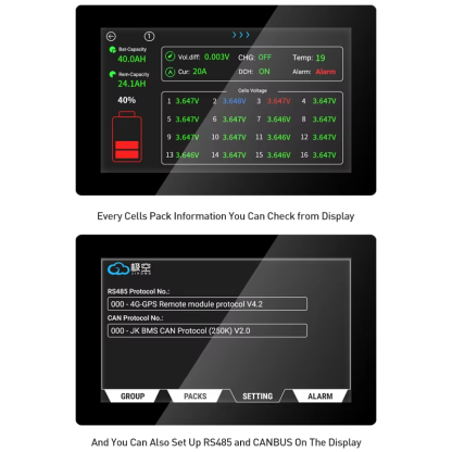 JK BMS LCD Display for ESS BMS