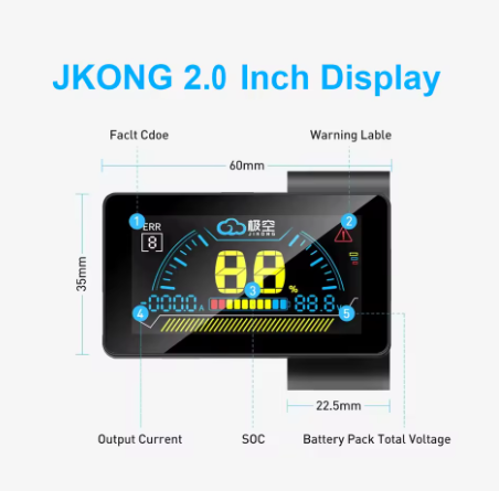 JK BMS Universal LCD Display for Smart BMS