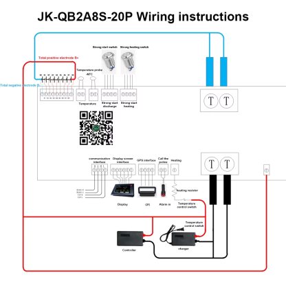 JK BMS 4S-8S 200A Car Starter Smart Active BMS for Lifepo4/Li-ion/LTO