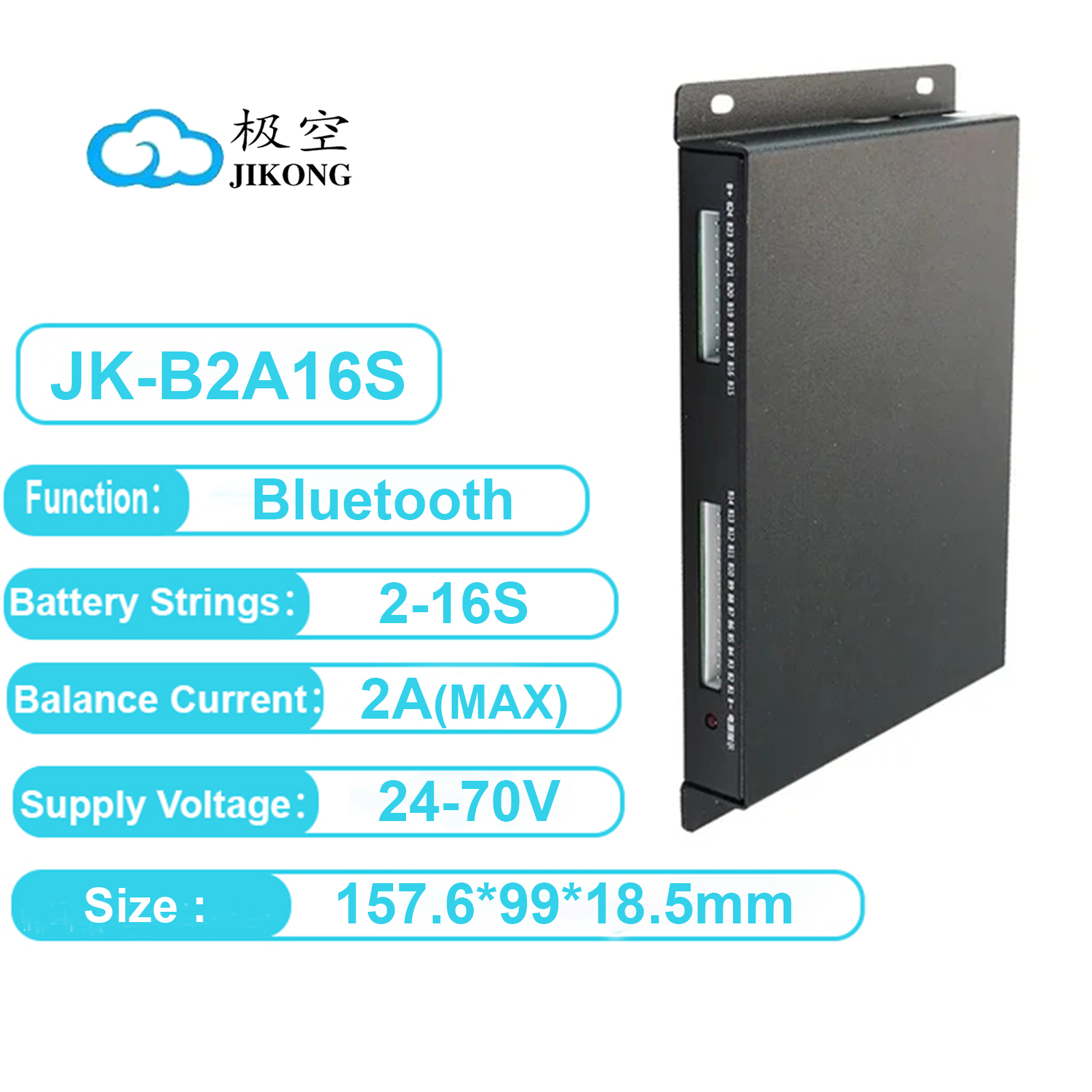 JK BMS Lithium Battery Smart Active Balancer 2A/4A/5A/15A 2S-24S
