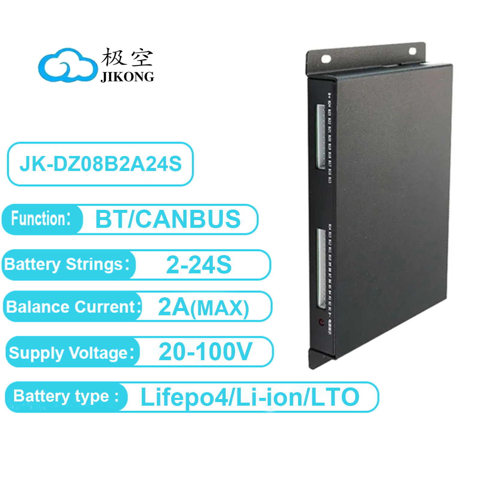 JK BMS Lithium Battery Smart Active Balancer 2A/4A/5A/15A 2S-24S