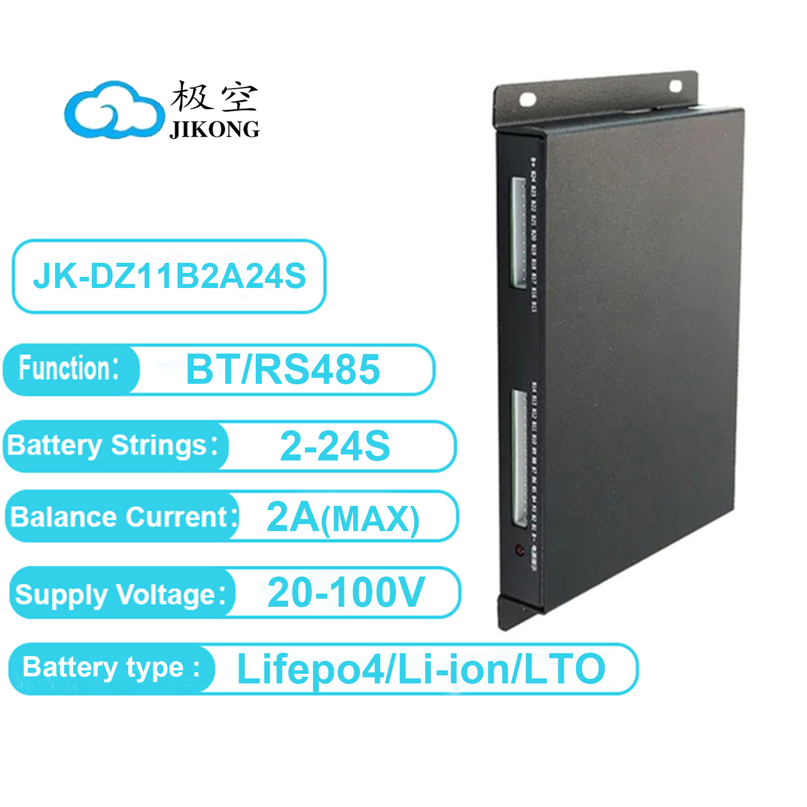 JK BMS Lithium Battery Smart Active Balancer 2A/4A/5A/15A 2S-24S