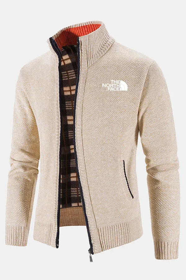 The Nokdjrth Face-Men's Zip Up Sweater