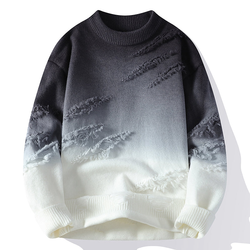 2025 Men's Dominic - Horizon Gradient Distressed Sweater
