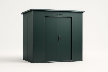 Capanno in Metallo Verde Scuro 230cm x 130cm x 200cm