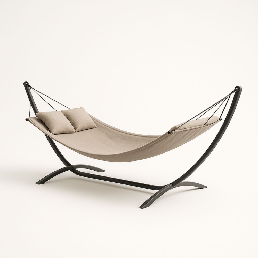 Amaca Metallo con Cuscini Beige