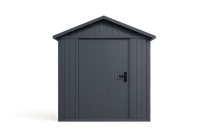 Capanno da Giardino in Acciaio Grigio Antracite 200x130x215 cm